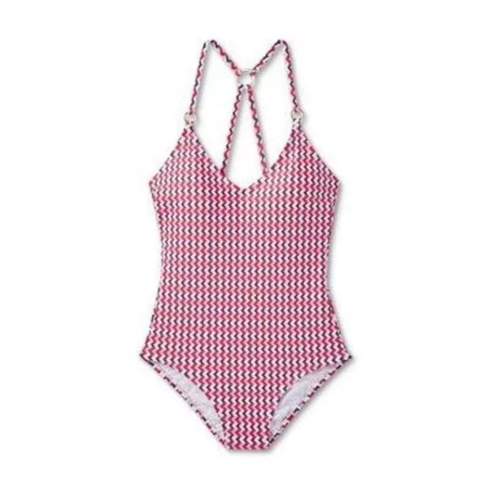 KONA SOL (4-6) SMALL Women's Ring One Piece Swimsuit NEW see photos ❤️ $40